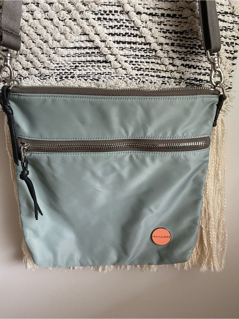 shortyLOVE Amuse Medium Crossbody Bag in Slate/Teal